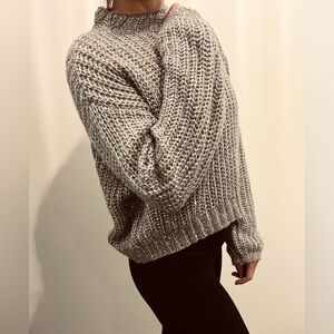 Steve Madden Sparkly Grey Sweater